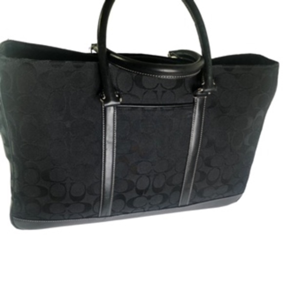 Coach Handbags - Coach Authentic Large Signature Canvas and Leather Tote